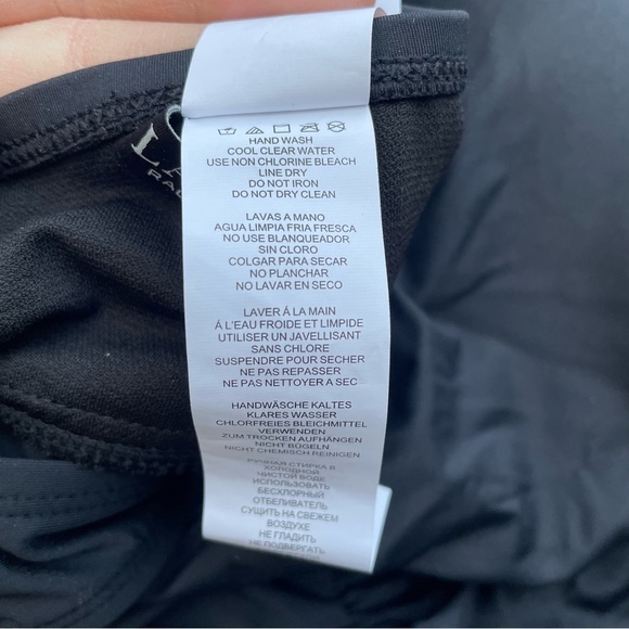 Ralph Lauren Black Halter Tankini Top 20 W Macys - Picture 5 of 10